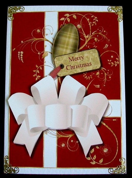 A Christmas Present Card Topper by Rae Trees