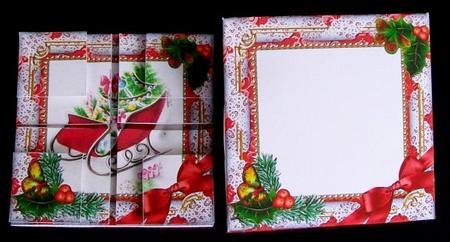 The Sleigh Holly Card Envelope Duo Corner Stacker Aio by Rae Trees