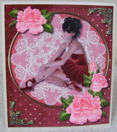 Ballerina & Roses by Rae Trees