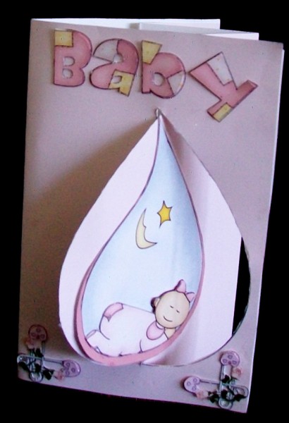 K Card New Baby Girl Sheet 1 by Rae Trees