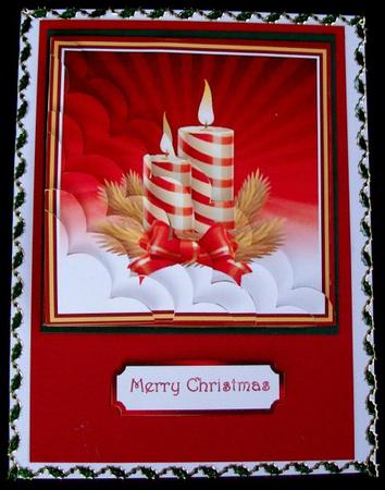 Festive Candles Pyramage by Rae Trees