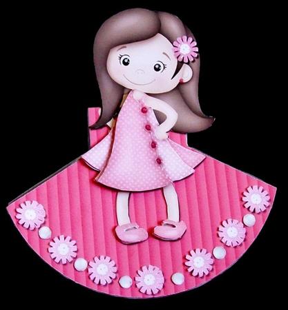 Princess in Pink Wobble Card by Rae Trees