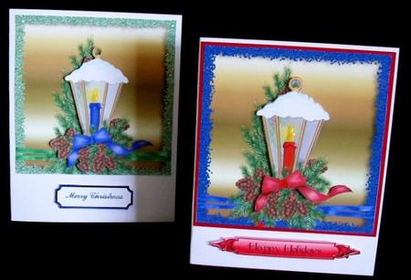 Christmas Lanterns Toppers by Rae Trees