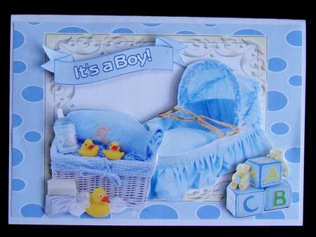 Blue Moses Basket, & Ducks by Rae Trees