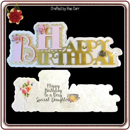 Scalloped Happy Birthday Layered Card by RAE CARR