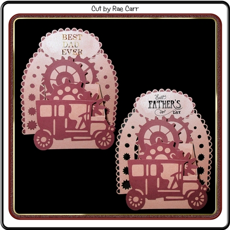 3D Box Vintage Car by RAE CARR