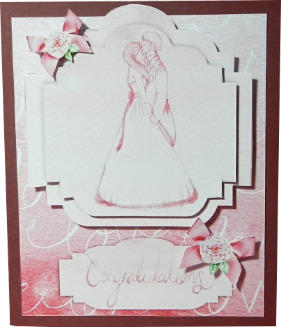 Ps006 Engagement or Wedding Couple Pinks by RAE CARR