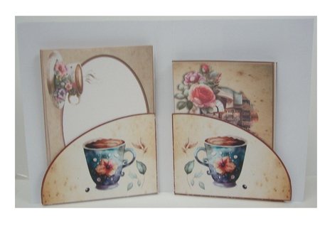 Coffee and Sweets Notelets Kit by Rayleen Bailey