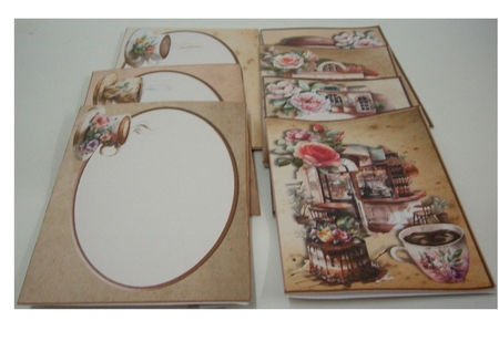 Coffee and Sweets Notelets Kit by Rayleen Bailey
