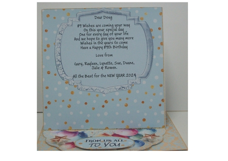 Happy New Year Drop Flap Card &Toppers by Rayleen Bailey