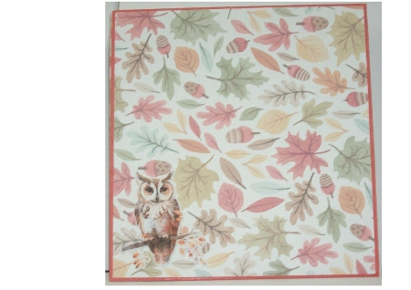Autumn Blessings 1 Shaped Easel by Rayleen Bailey