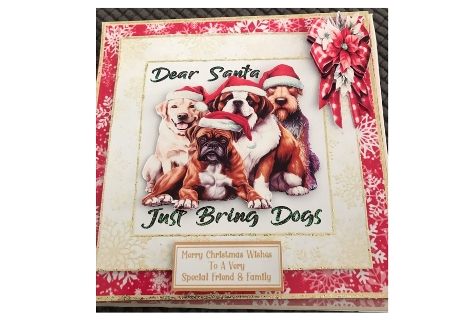 Dear Santa, Just Bring Dogs - 7x7 Mini Kit by Rayleen Bailey