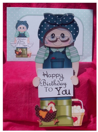 3D On the Shelf Everlasting Calendar Kit - Chicken Farmer Lena by Rayleen Bailey