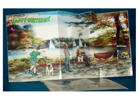 Portrait Tri Shutter Card N Commercial Use Template and Print and Cut by Rayleen Bailey