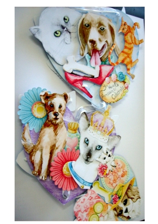 Pets at Home Hanging Hearts Trio. by Rayleen Bailey