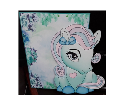 3D Shaped Card Mini Kit - Cute Little Pony Minty  by Rayleen Bailey