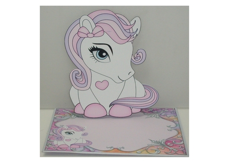 3D Shaped Card Mini Kit - Cute Little Pony Feather by Rayleen Bailey