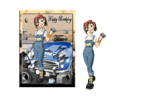 Mechanic Dudess A4 by Rayleen Bailey