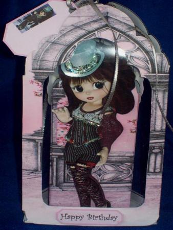 Vintage Cookie Card Front with Decoupage by Rayleen Bailey