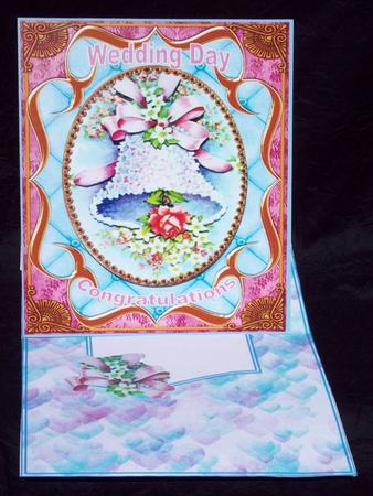 Blue Floral Bell Fancy Bracket A4 Picture Topper Sheet by Rayleen Bailey