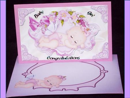 Sleeping Baby Girl in Frame of Flowers with Butterflies A4 by Rayleen Bailey