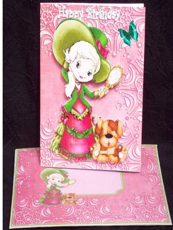 Cerise Embossed Snowflake Border A4 Backing Paper by Rayleen Bailey