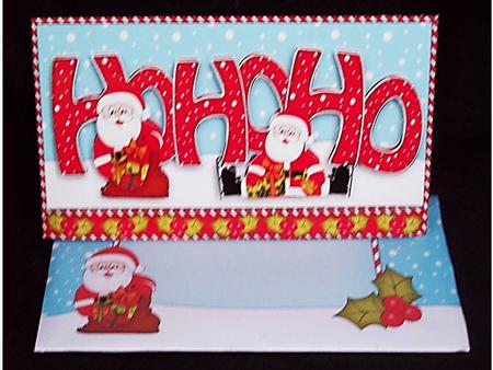 Ho Ho Ho Santa Money or Gift Wallet Card Kit by Rayleen Bailey