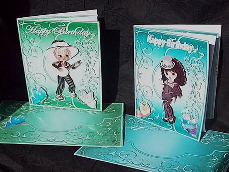 Blank Envelope Card Fronts with Swirls 5 by Rayleen Bailey
