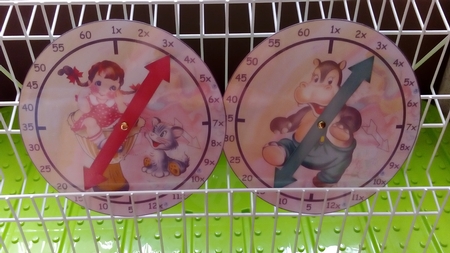 5x Little Girl Tables Clock by Rebecca Polding