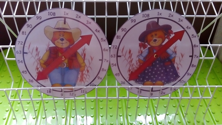 9x Table Cowboy Clock by Rebecca Polding