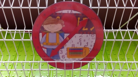 2+ Addition Clock 3 Schoolboy by Rebecca Polding