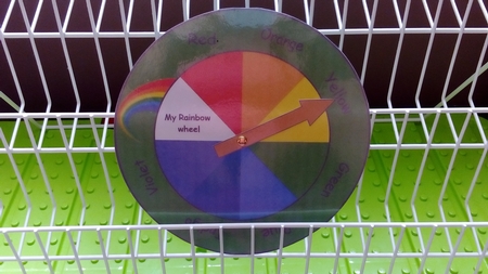 Rainbow Clock by Rebecca Polding