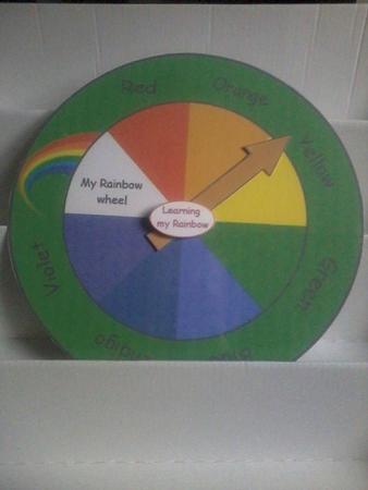 Rainbow Clock by Rebecca Polding