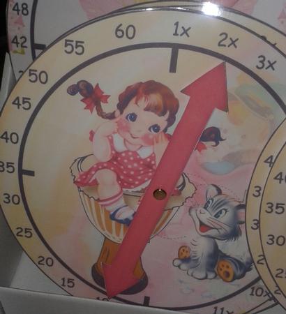 5x Little Girl Tables Clock by Rebecca Polding
