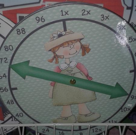 8x Table Clock Girl by Rebecca Polding
