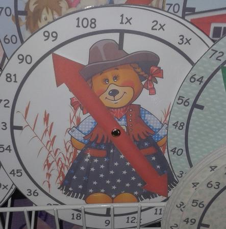 9x Table Cowgirl Clock by Rebecca Polding