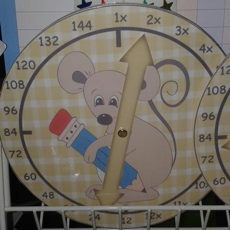 12x Table Mouse Clock by Rebecca Polding