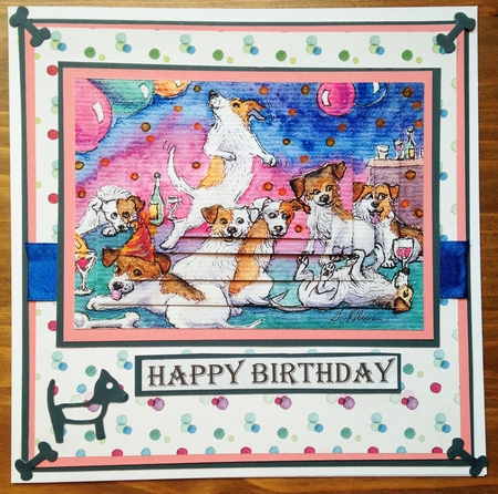 Terriers Were Always the Last to Leave the Party Pyramage by Rebecca Ruff