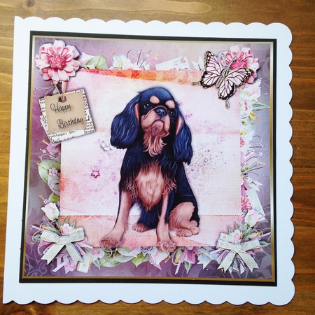 Happy Birthday Bumper dog A4 toppers by Rebecca Ruff
