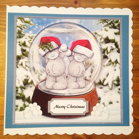 Tatty Teddy Christmas Snow globe by Rebecca Ruff