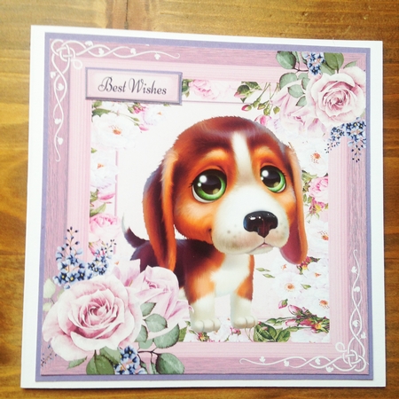 9 8x8 Cute Puppies Bumper Kit by Rebecca Ruff