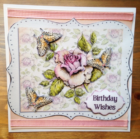 Birthday - Floral & Butterflies by Rebecca Ruff