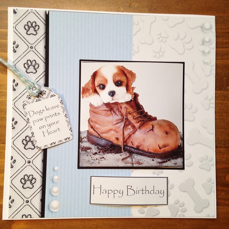 Dogs leave paw prints on your heart  by Rebecca Ruff