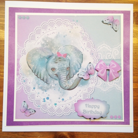 Elephant and Butterflies by Rebecca Ruff