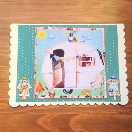 CARAVAN BIRTHDAY / ANY 6x6 CONCEPT SHEET INC INSERT ENJOY THE LITTLE THINGS IN LIFE by Rebecca Ruff