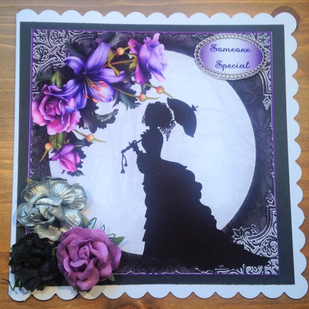 Floral Silhouette 1 by Rebecca Ruff