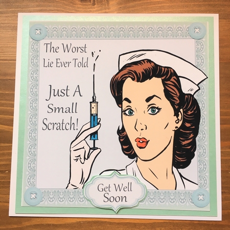 The Worst Lie Ever Told 8x8 by Rebecca Ruff
