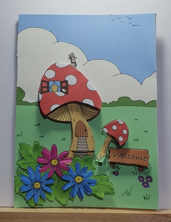 Mushroom Home by rebecca  Weates