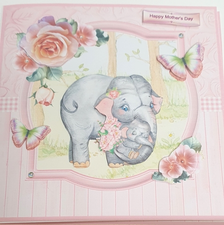 Mothers Day / Birthday - Elephants Mini Kit & Decoupage by rebecca  Weates