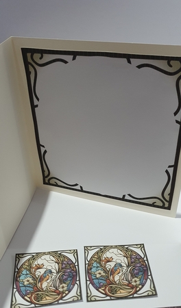 Art Nouveau Stained Glass Window 1 by rebecca  Weates